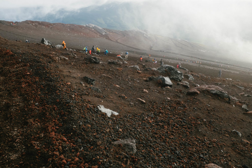 Mt. Fuji Yoshida Trail descent.