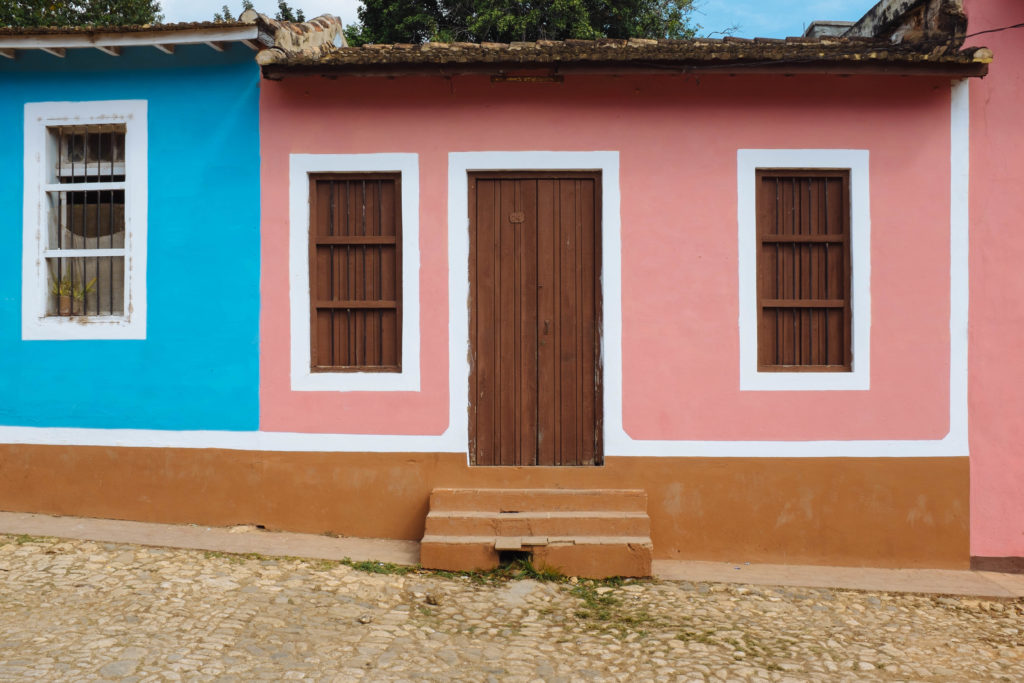 More brightly colored homes in Trinidad