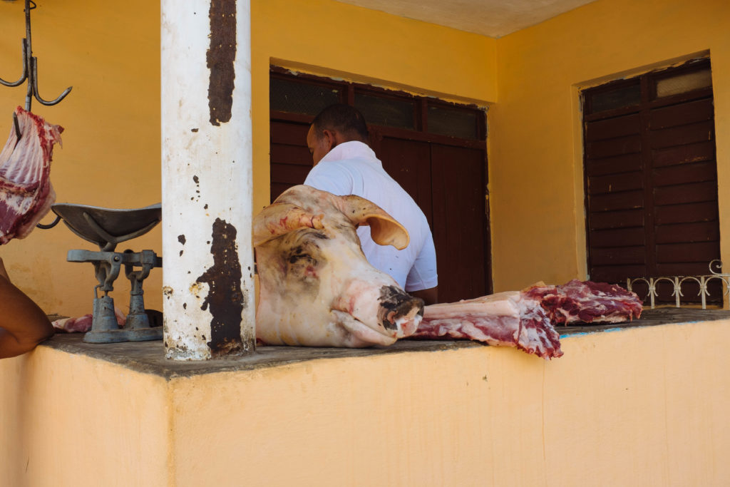 The local butcher.