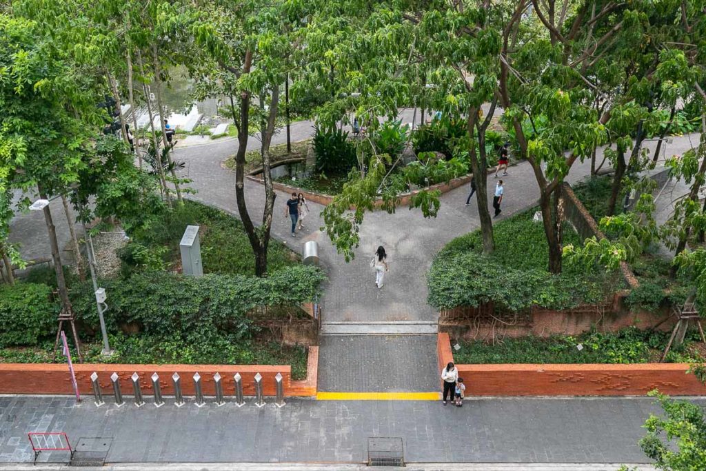 Chulalongkorn University Centenary Park Aerial