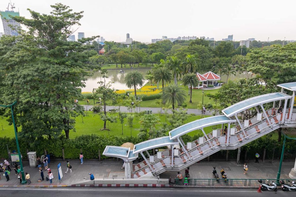 Mo Chit BTS Station next to Chatuchak Park